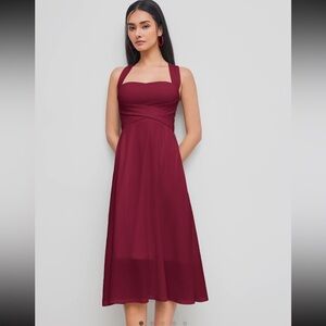 Criss Cross Midi Dress